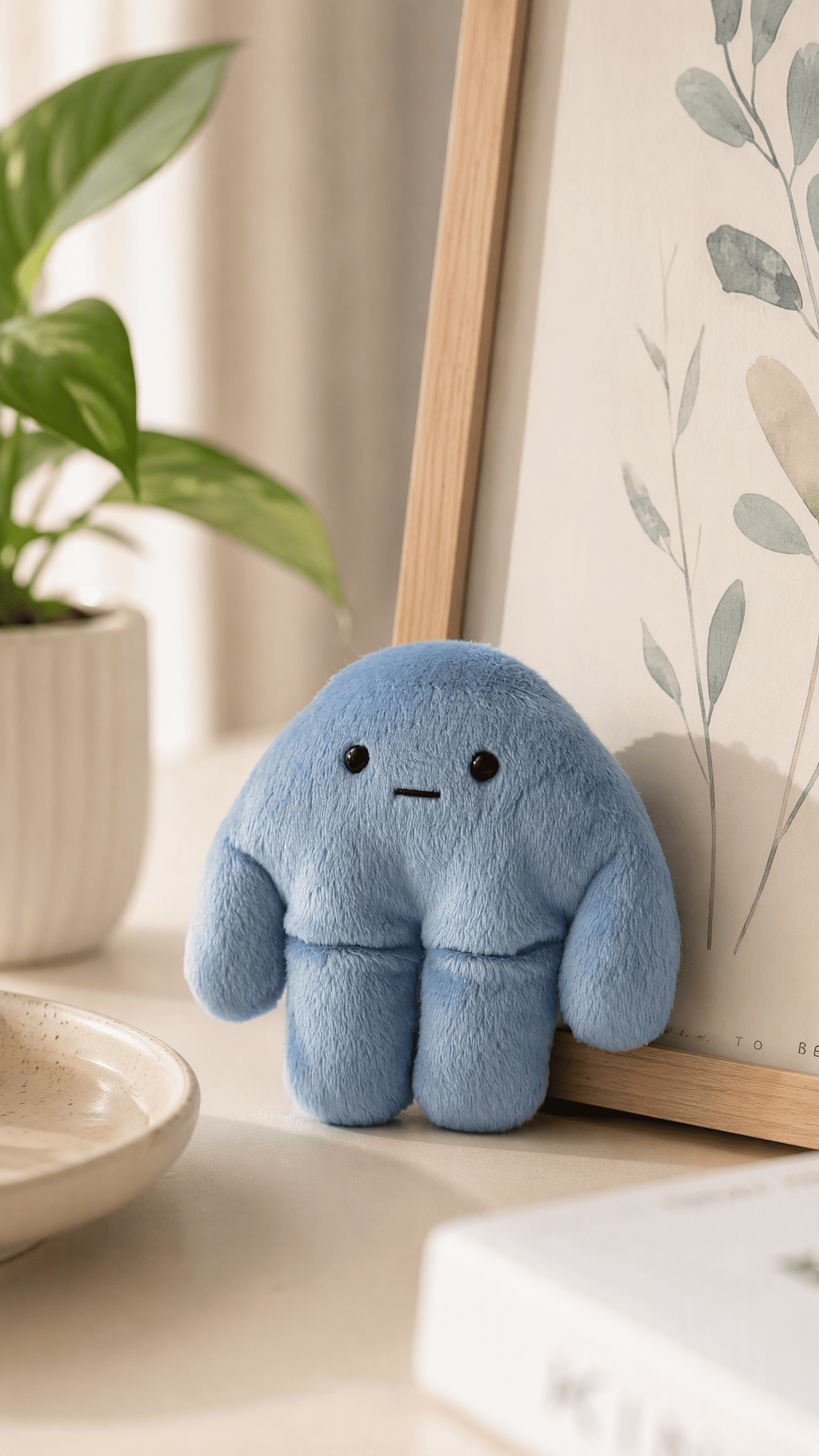 Cloudy, a handmade plush toy