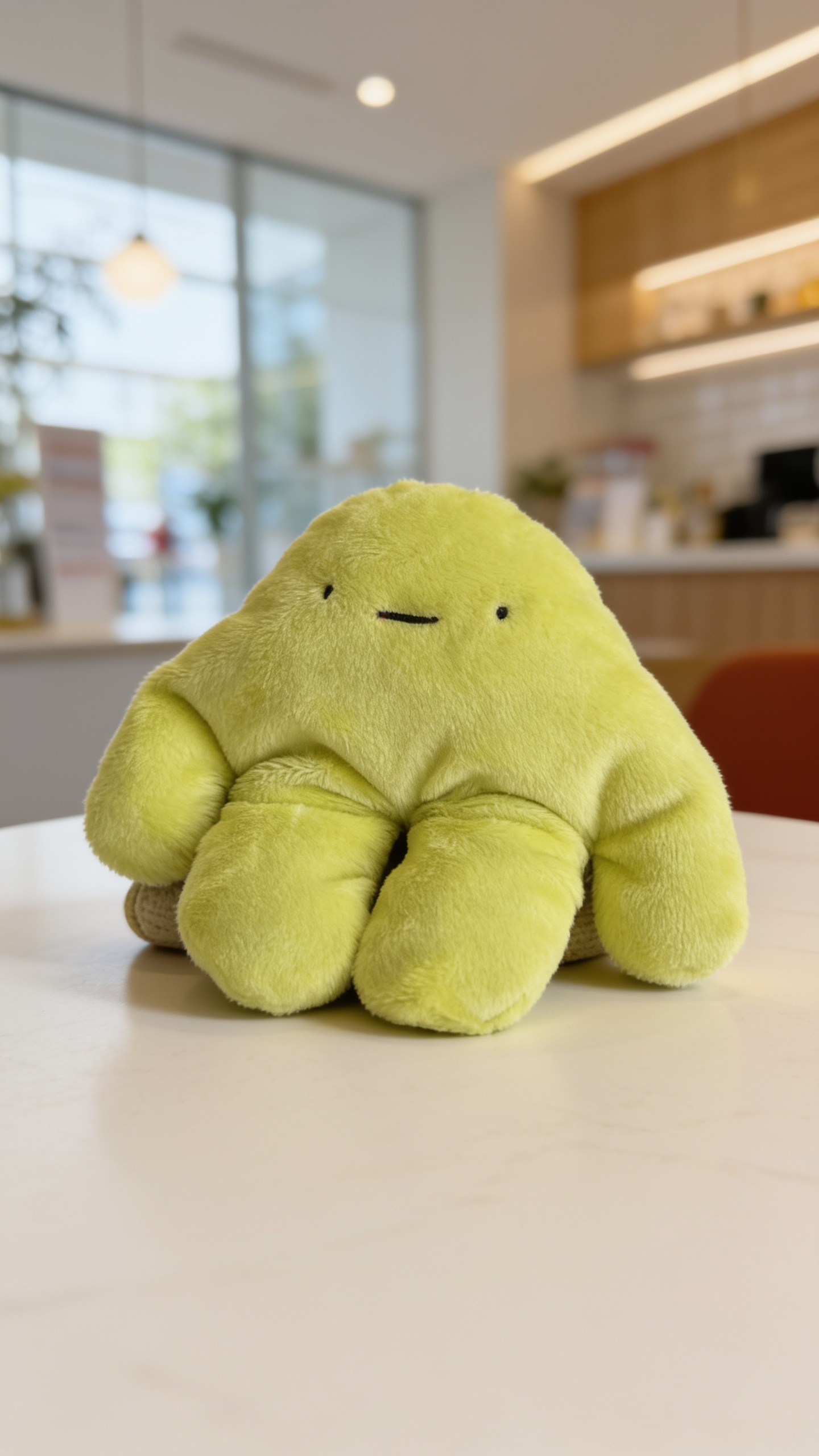 Goroshek, a handmade plush toy