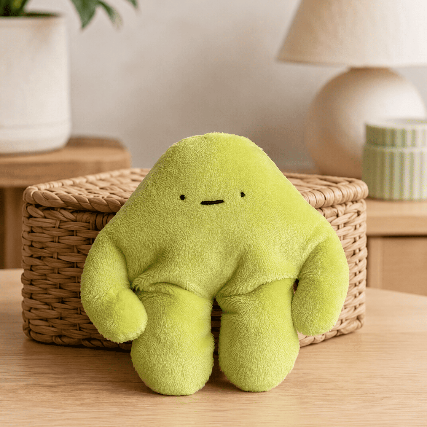 Kiwi, a handmade plush toy